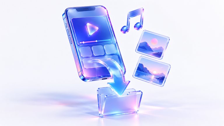 Tiktok video downloader ilustration
